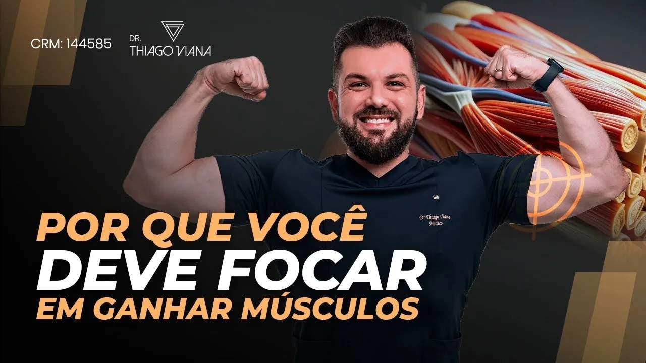 Capa do vídeo: Por que você DEVE focar em ganhar músculos (principalmente depois dos 40)