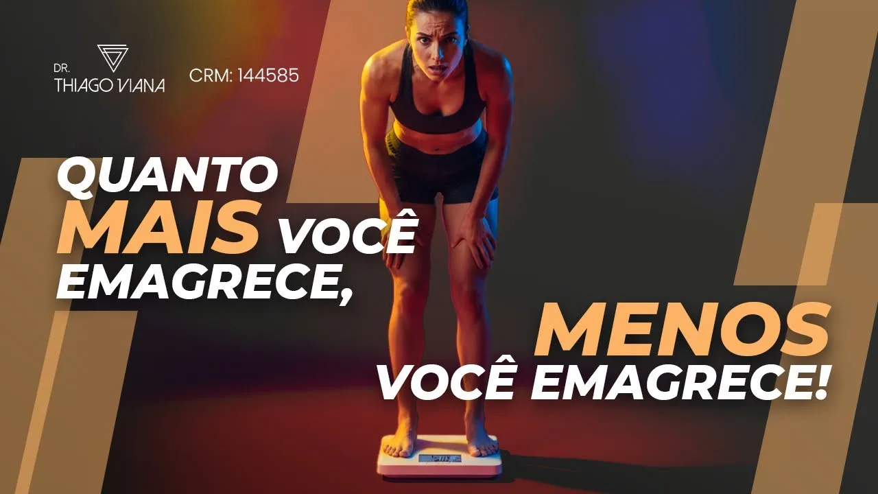 Capa do vídeo: Quanto mais você emagrece menos você emagrece!